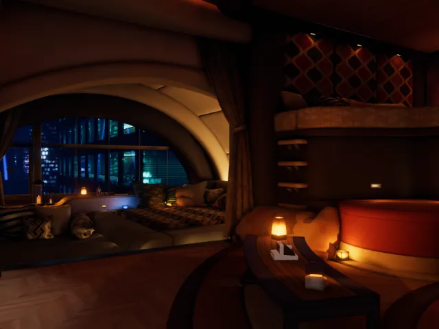 Dumpty's Hotel Room